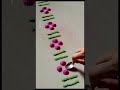 Border rangoli design | simple border rangoli | easy border rangoli | muggulu | rangoli design