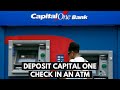 How To Deposit a Capital One Check In An ATM?