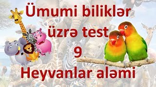 Ümumi biliklər üzrə test - 9 - Heyvanlar aləmi