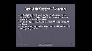 Sistem Pendukung Pengambilan Keputusan (Decision Support System)