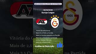 Palpites de Futebol para hoje – Quinta-Feira ⚽ Europa League - Alkmaar x Galatasaray | 🔥