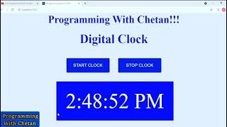 Digital Clock | Application Development using React JS | #ReactJs #shorts #ytshorts