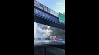 Brush fire near Hwy 101 in SF