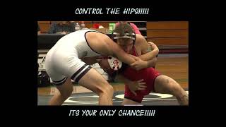 control the hips, control the match - Slow Motion College Wrestling