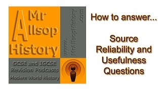 GCSE History source paper tips - reliability, usefulness and value revision