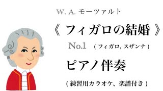 音大院卒【ピアノ伴奏】モーツァルト 《フィガロの結婚》 第1幕  No.1 【オペラ】