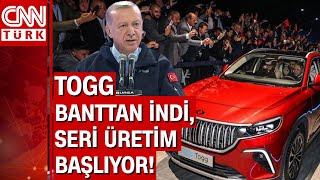 TOGG'da seri üretim başlıyor... Cumhurbaşkanı Erdoğan'dan bankalara çağrı!