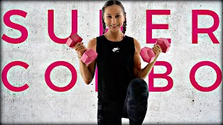 Cardio Strength Workout With Dumbbells | Fat Burning Supersets