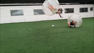 biggest ever bubble football collision