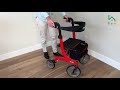 drive medical nitro rollator review u0026 setup guide