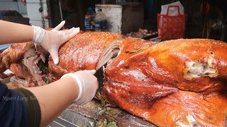 Street food roast pig Lang Son Viet Nam special dish is delicious