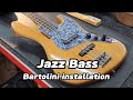 J Bass Bartolini installation