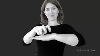 ASL classifiers: [objects] on a table