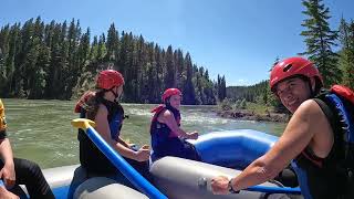 Maligne lodge to Robson, rafting