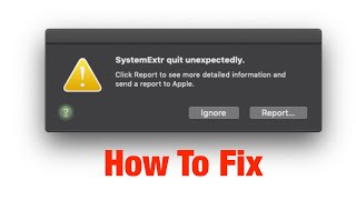 Quit Unexpectedly Mac Applications Fix