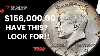 1964 Kennedy Half Dollar Special Strike $156,000.00!!! COINS WORTH MONEY