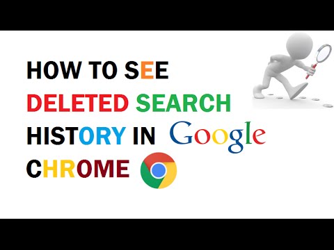 How to see Deleted Search History in Google Chrome How to see Deleted Search History in Google Chrome