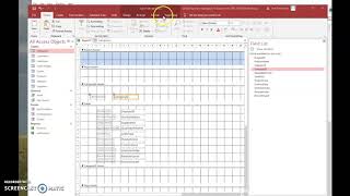 Creating an Access Report in Design View