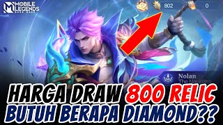 EVENT 11.11 MLBB 2024 !! SIMULASI GACHA 800 RELIC BUTUH BERAPA DIAMOND