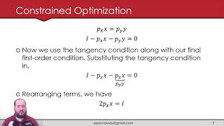 3.5 - Constrained Optimization