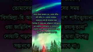 সর্বাবস্থায় এমনকি স্ত্রী সহবাসের সময়ও বিসমিল্লাহ পড়া আবশ্যক- #shortvideo #shorts #short #banglahadis