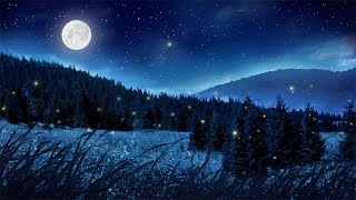 Relaxing Music and Night Nature Sounds: Soft Crickets, Beautiful Piano, Sleep Music, Stress Relief