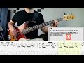 Muse - Hysteria BASS COVER + PLAY ALONG TAB + SCORE PDF