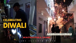 Exploring Diwali Celebrations: The inIvader Rider Vlog🔥 || Happy Diwali Sbhi ko🪔🎇