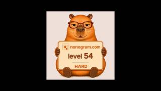 Nonogram.com Level 54 — Hard #mobilegaming #puzzle #nonogram #hardlevel