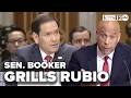 Sen  Booker grills Rubio in fiery Iran War hearing