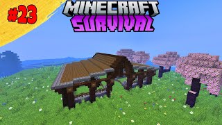 Minecraft|How I Make Best Animal Barn In Minecraft Survival Series Ep23