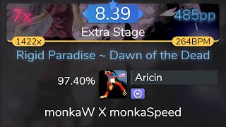 [264BPM] Aricin | Demetori - Rigid Paradise ~ Dawn of the Dead [Extra Stage] +DT 97.40% {485pp 7❌}