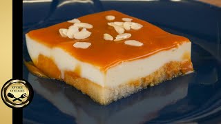 Caramel dessert with a fine taste, easy and fast