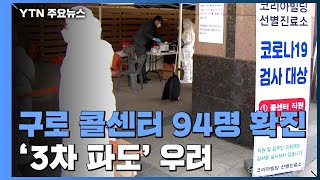 '수도권 최대 규모' 콜센터 관련 94명 확진...'3차 파도' 우려 / YTN