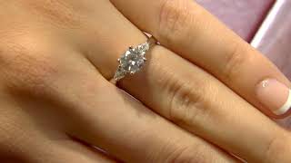 TR1032 1.10 Carat Trilogy Diamond Engagement Ring