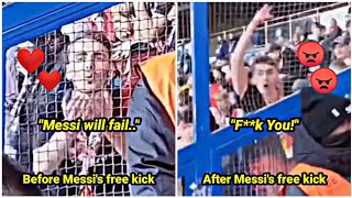 Lionel Messi silenced Lille fans who belittled his free-kick