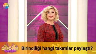 Birinciliği hangi takımlar paylaştı?