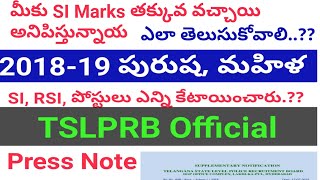 తెలంగాణ ఎస్సై పోస్టులలో MEN \u0026WOMEN లకు ఎన్ని పోస్టులు కేటాయించారు..??