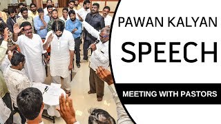 JanaSena Chief Pawan Kalyan Full Speech HD | Meeting With Pastors | JanaSena Porata Yatra