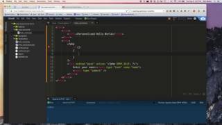 Creating a Hello World Web Page using PHP