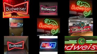 Antique budweiser neon sign