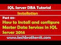 SQL Server DBA Tutorial 03- How to Install and configure Master Data Services in SQL Server 2014