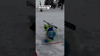 That was epic!!!⛷️😆 #skiing #foryou #snow #fyp #snowboard #ski #mountains #shorts #snowboarding