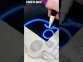 How to Draw Neon Glow Skull with Posca Markers #art #shorts #satisfying
