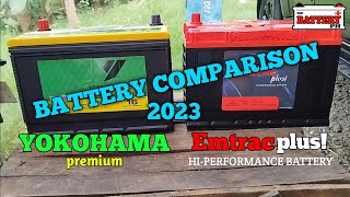 Battery Comparison Yokohama and EmtracPlus 2023 @BATTERYPH