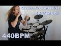 guinness world record world s fastest drummer 440 bpm