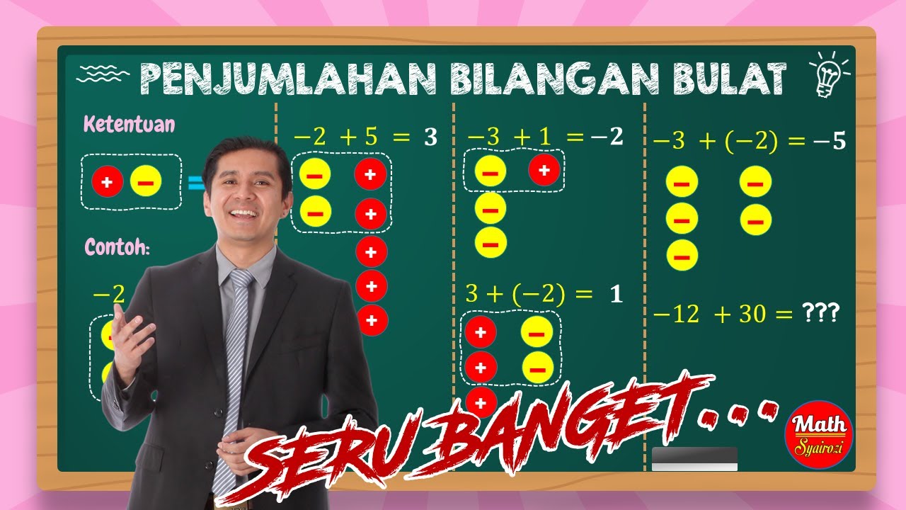 BILANGAN BULAT PART #2 - Penjumlahan Bilangan Bulat Dan Sifat-sifatnya ...