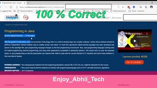 Programming in Java Solution | Week-3 Programming Assignment Q3 Solution | NPTEL Jul-Dec 2020
