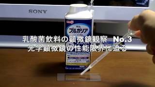 乳酸菌飲料の顕微鏡観察　No 3　光学顕微鏡の性能の限界に迫る