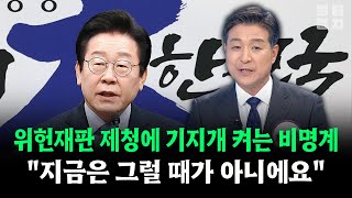 위헌재판 제청에 기지개 켜는 비명계... \